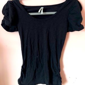 Cap Sleeve Black Tee